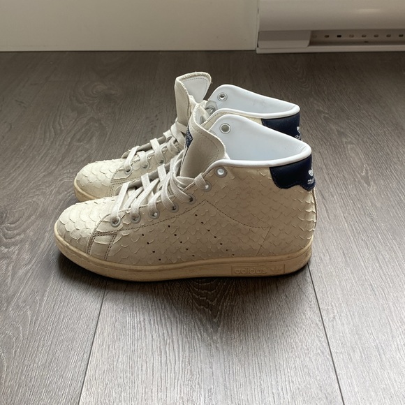 Adidas Stan Smith High Tops with snakeskin effect leather - Picture 3 of 7